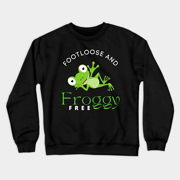 Footloose and Froggy Free Crewneck Sweatshirt by CreoTibi